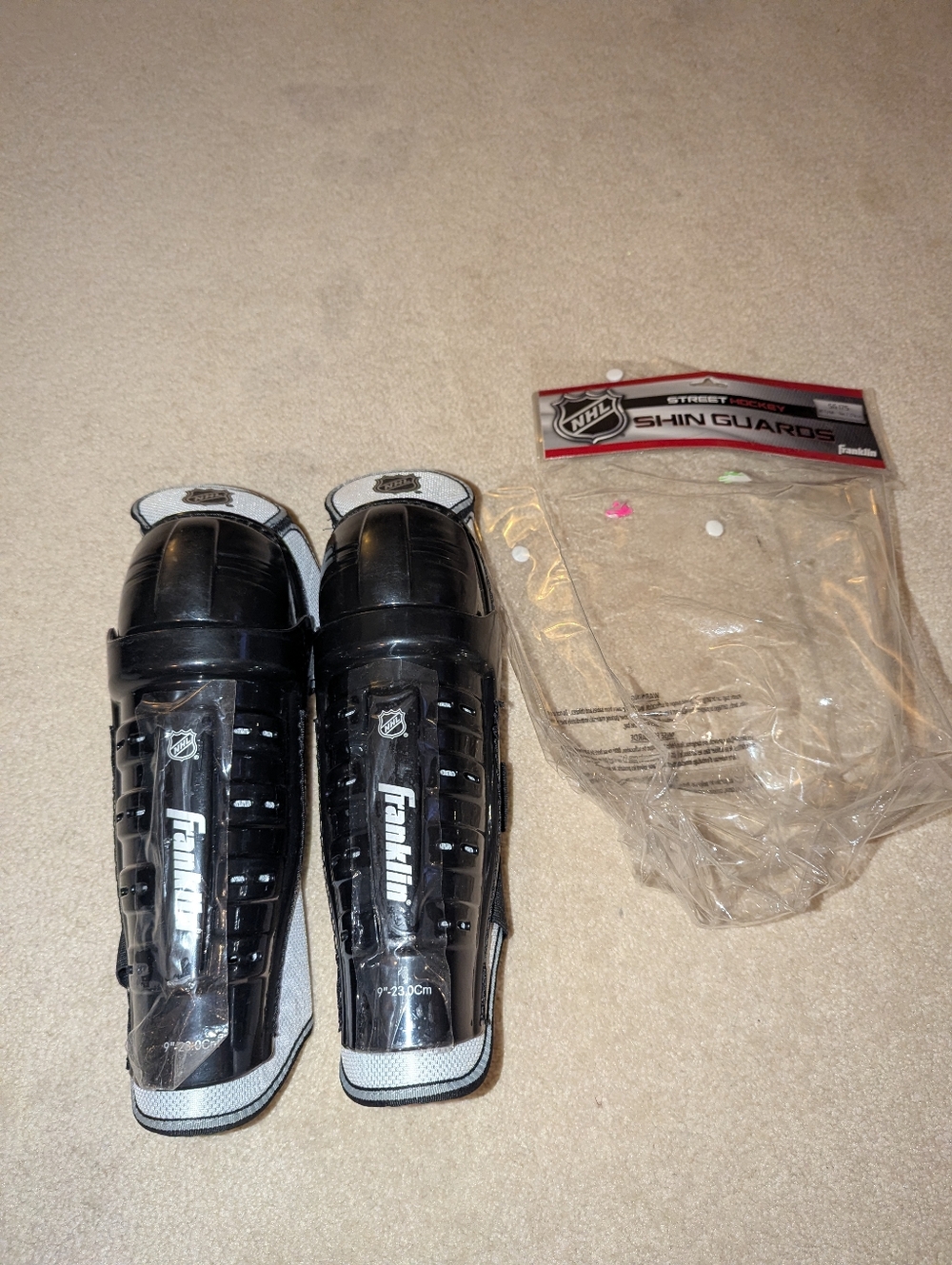 New Franklin Sports NHL SG 175 Street Hockey Shin Guards
